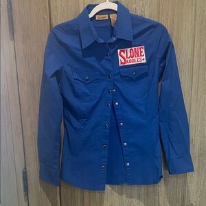 Wrangler Royal Blue Men's Casual Shirt